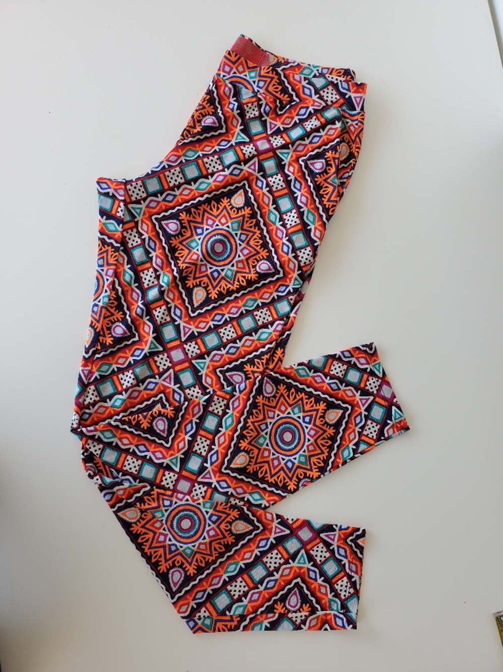 Tigerlily Small Pants Bright Colorful Casual Flowy Aztec Size 4 boho Australia